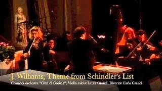 J Williams Theme from quotSchindler s Listquot Violin soloist Laura Grandi [upl. by Furnary973]