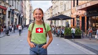 Girl walking in Bern Switzerland [upl. by Neeruan212]