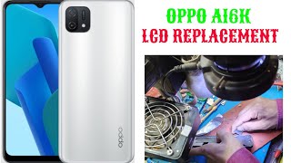 OPPO A16K Crecked Display change  Oppo A16K Deassembly  Combo Change  akash repair official [upl. by Argyle957]