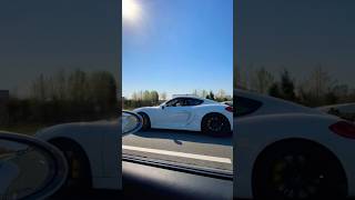 981 GT4 vs 987 Spyder Highway Pull [upl. by Nnahgaem]