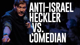 Comedian wins over extremely HOSTILE heckler  Shahak Shapira [upl. by Asertal]