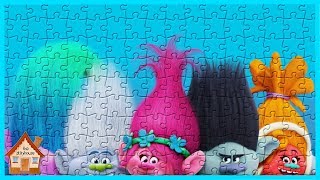 Trolls Puzzle Poppy Branch Guy Diamond Creek DJ Suki  The PlayHouse Puzzles for Kids [upl. by Wertz818]