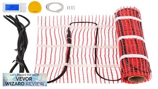 VEVOR 90 Sqft 120V Electric Radiant Floor Heating Mat with Alarmer Review [upl. by Nilorac]