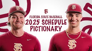 FSU Baseball Schedule Release  Pictionary Edition [upl. by Rimidalb614]