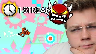 BEATING AN EXTREME DEMON IN 1 STREAM [upl. by Rivard]