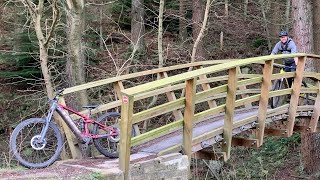 TREK RAIL 5 EMTB FULL SUSPENSION first ride DALBY FOREST red run [upl. by Assenyl]