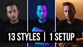 Creating 13 Lighting Styles With 1 Lighting Setup  Nanlite PavoTube ii [upl. by Yenterb]