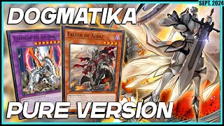 Fusion using opponents monster WITH FALLEN OF ALBAZ DOGMATIKA GAMEPLAY DECK DUEL LINKS 🔥 REPLAY [upl. by Olenta]