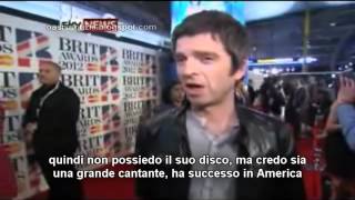 Noel Gallagher interview red carpet Brit Awards 2012 SKY NEWS [upl. by Colton]