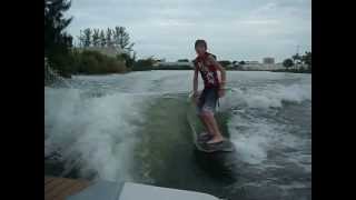 Wakesurfing behind a 2011 Nautique 200V [upl. by Down]