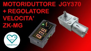 MOTORIDUTTORE JGY370  REGOLATORE VELOCITA PWM ZKMG [upl. by Tice757]