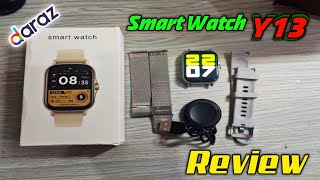 Smart Watch Y13 GT20 Review  Daraz Smart Watch 😍😍 [upl. by Anaer16]