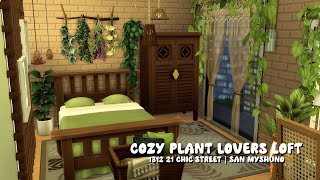 Cozy Plant Lovers Loft 🍀  1312 21 Chic Street  The Sims 4  Stop Motion Build  No CC [upl. by Woods]