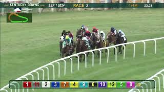 Correto wins race two on September 1 at Kentucky Downs [upl. by Ciprian499]