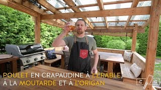 Poulet crapaudine fumé à lérable à la moutarde et à lorigan  Le Coup de Grâce X Maillard [upl. by Sukey]