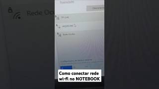 Como conectar rede wifi no NOTEBOOK [upl. by Sybil]