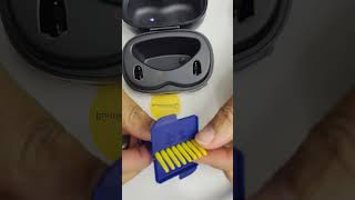 How to clean and maintain RIC receiver in the canal hearing aids With wipes brush and filter stick [upl. by Bennir]