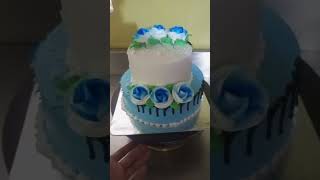 Flower cake decoration design 🎊🎉 3pound ❤️beautiful [upl. by Rania]