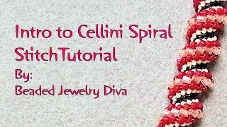 Intro to the Cellini Spiral Stitch  Cellini Spiral Tutorial [upl. by Anelrihs]