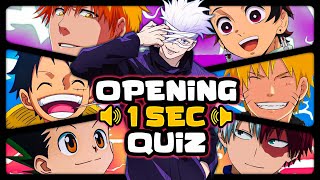 ⭐GUESS OPENING IN 1 SECOND⭐ 100 LEGENDARY OPENINGS  ANIME OPENING QUIZ 🔊💙 [upl. by Boehike818]