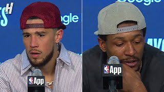 Devin Booker amp Bradley Beal talk Game 3 loss FULL Postgame Interview [upl. by Namruht]