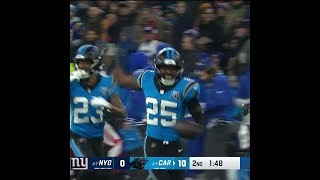 Xavier Woods intercepts the Daniel Jones pass vs New York Giants [upl. by Shull]