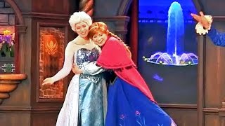 FULL New Frozen stage show in Fantasy Faire with Anna Elsa at Disneyland [upl. by Suiluj924]