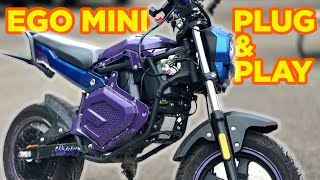 Plug and Play Power Econic Cycles Upgrade Kit for the EGO Mini Bike [upl. by Lleinad]