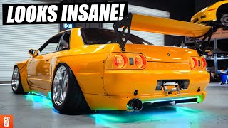 Building and Heavily Modifying a 1989 Nissan Skyline R32 GTST  Part 15 LOWGLOW amp Interior [upl. by Yrruc324]