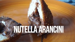 Nutella treats Arancini Rice Ball [upl. by Arabella]