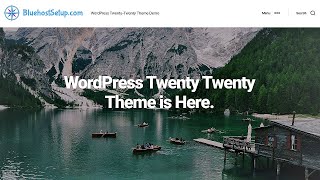 Twenty Twenty WordPress Theme Demo  2020 [upl. by Medina121]