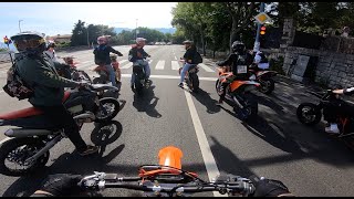 KTM EXC 150 SUPERMOTO  STREET SEND IN CROATIA [upl. by Trager]