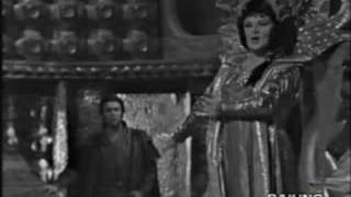 Turandot  quotIn questa reggiaquot  Birgit Nilsson Italian TV [upl. by Ruzich579]