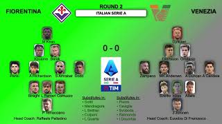 Italian Serie A Games Formations and Statistics Round 2 [upl. by Siseneg65]