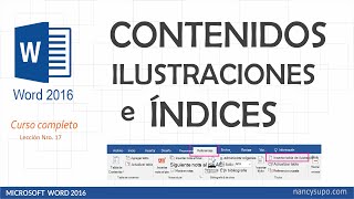 17 TABLAS CONTENIDOS ILUSTRACIONES E ÍNDICES [upl. by Anoed]