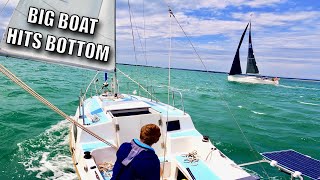 BIG SAILBOAT RUNS AGROUND UNDER FULL SAIL RIGHT IN FRONT OF ME  Ep101 [upl. by Nnayrrehs]