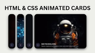 Stunning HTML amp CSS Card Animation [upl. by Annoik]