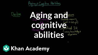 Aging and cognitive abilities  Processing the Environment  MCAT  Khan Academy [upl. by Calvina]