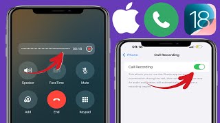 Comment enregistrer des appels sur iPhone iOS 18  Comment activer lenregistrement des appels [upl. by Acissehc]