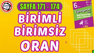 Birimli Birimsiz Oran Matsev Öğreniyorum Serisi Sayfa 171174 [upl. by Hanselka991]