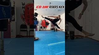 JCVD revers kick🥋 kickboxing jcvd jeanclaudevandamme mma [upl. by Amil]