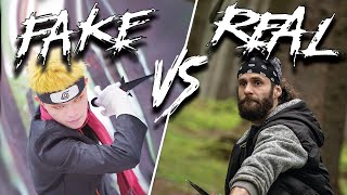 FAKE VS REAL Knife Throwing Secrets Revealed [upl. by Goldarina340]