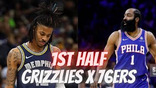 Grizzlies vs 76ers 1st HALF HIGHLIGHTS  02232023 [upl. by Notlok]