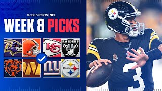 NFL Predictions and Best Bets For EVERY Week 8 Game Giants at Steelers amp MORE [upl. by Ashman265]