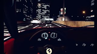 Ferrari F40 vs Ferrari 458 Italia at Shutoko Expressway  Assetto Corsa [upl. by Maximo]