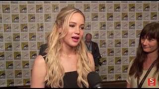 The Hunger Games Mockingjay Part 2 Cast Comic Con 2015 Interviews  ScreenSlam [upl. by Slaughter689]