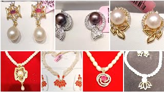 ❤ Chandrani Pearls Garia  Latest Design Pearl Necklace Pearl Earrings ❤ chandranipearls [upl. by Dario]