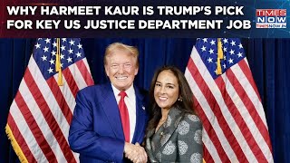 Trump Picks Harmeet Kaur Dhillon For Key US Justice Department Job Know The ChandigarhBorn Lawyer [upl. by Allecsirp854]