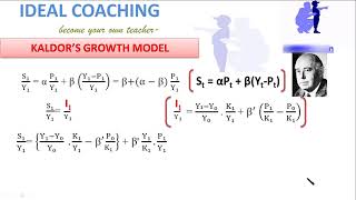 KALDORS GROWTH MODEL HINDI PART F3 [upl. by Henig14]