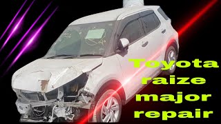 in Japan accident Toyota raize major repair in Pakistan [upl. by Arerrac]